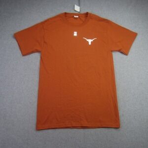 Texas Longhorns T Shirt Mens Small Burnt Orange Hanes‎ Short Sleeve NCAA College